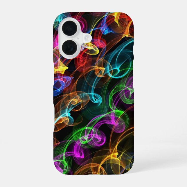 Funda Para iPhone 16 Explosión de luz colorida (Reverso )