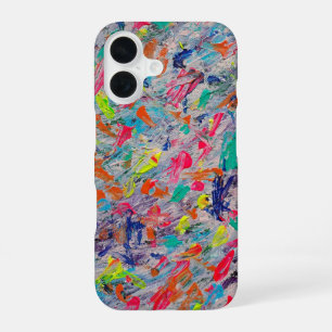Funda Para iPhone 16 Expresión Colorida en Pintura Acrílica