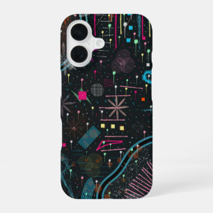 Funda Para iPhone 16 Expresionismo abstracto maximalista