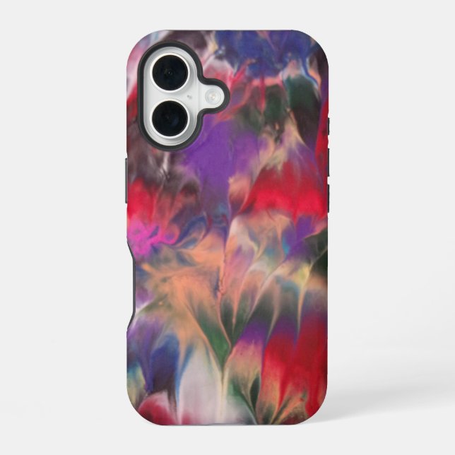 Funda Para iPhone 16 Fantasía floral (Reverso )