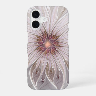 Funda Para iPhone 16 Fantasía floral, flor abstracta moderna pastel