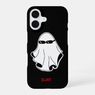 Funda Para iPhone 16 Fantasma Guay con gafas de sol negras