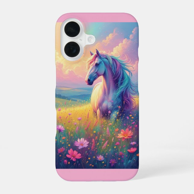 Funda Para iPhone 16 Fantasy Horse (Reverso )