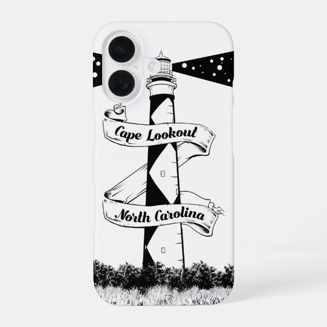 Funda Para iPhone 16 Faro de Cape Lookout (Reverso )