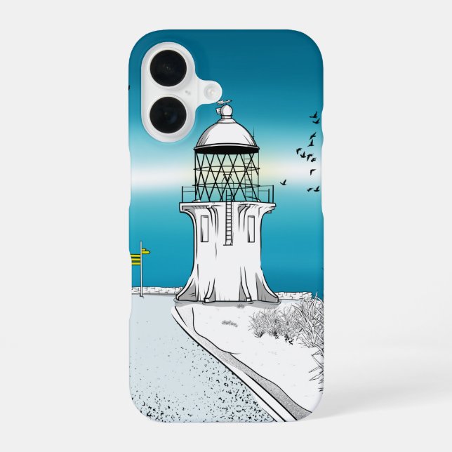 Funda Para iPhone 16 Faro de Cape Reinga (Reverso )