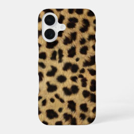Funda Para iPhone 16 Faux Cheetah Skin