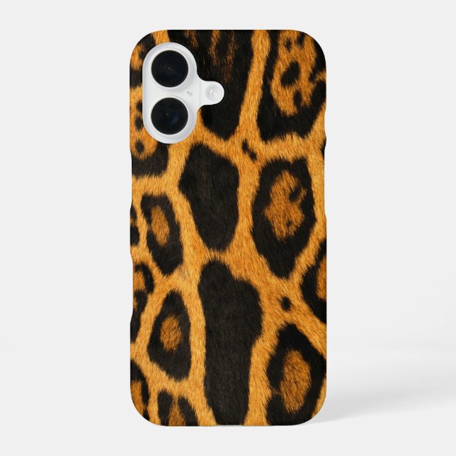 Funda Para iPhone 16 Faux Ocelot Skin (Reverso )