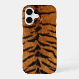 Funda Para iPhone 16 Faux Siberian Tiger Skin