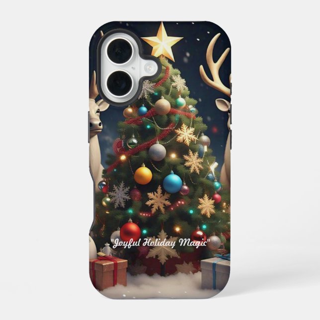 Funda Para iPhone 16 "Felicidad de Navidad" (Reverso )