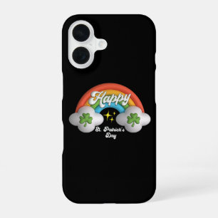 Funda Para iPhone 16 Feliz día de San Patricio Cute Rainbow