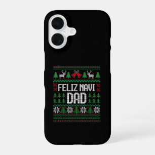 Funda Para iPhone 16 Feliz Navi Papá Funny Ugly Sweater Navidad