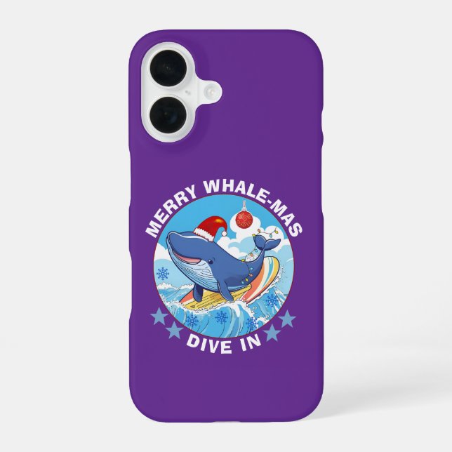 Funda Para iPhone 16 Feliz Navidad (Reverso )