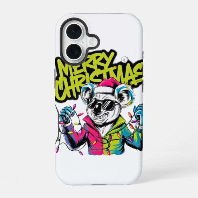 Funda Para iPhone 16 Feliz Navidad (Reverso )