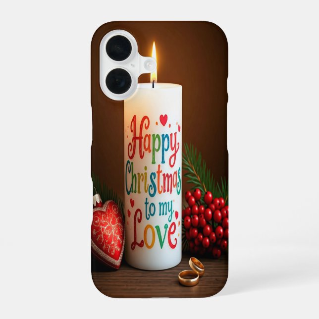 Funda Para iPhone 16 Feliz Navidad a mi amor (Reverso )