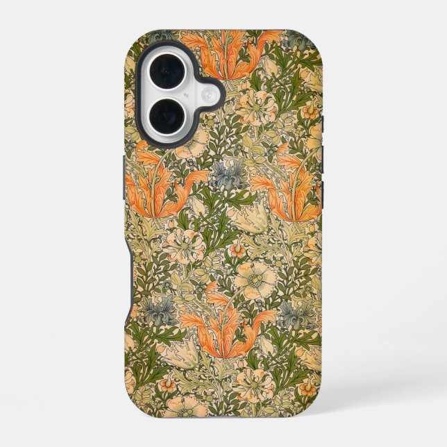 Funda Para iPhone 16 Festival de Flores William Morris Spring Compton (Reverso )