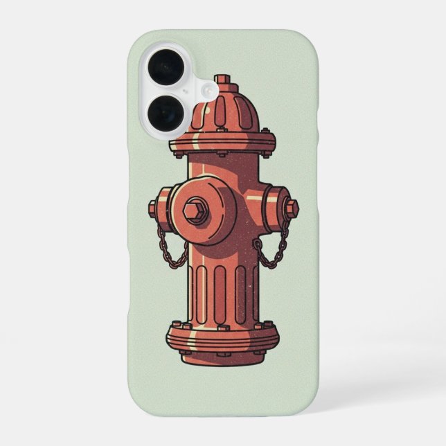 Funda Para iPhone 16 Fire Hydrant Minimal (Reverso )