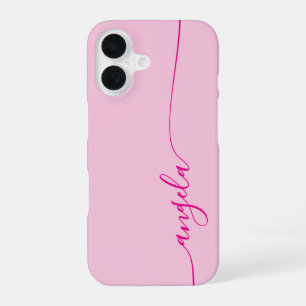 Funda Para iPhone 16 Firme Glam Rosa Brillante