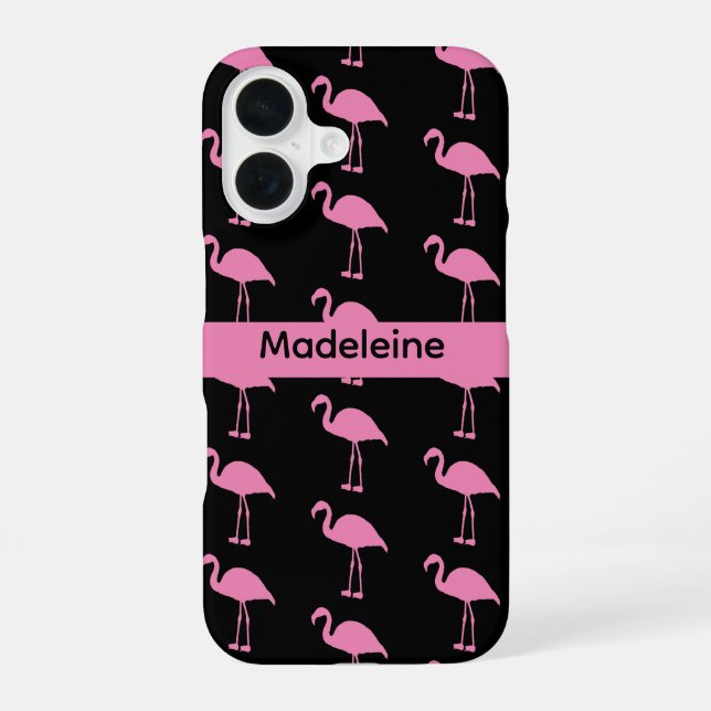 Funda Para iPhone 16 Flamencos rosados (Reverso )