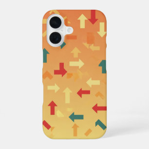 Funda Para iPhone 16 Flechas de píxeles retro