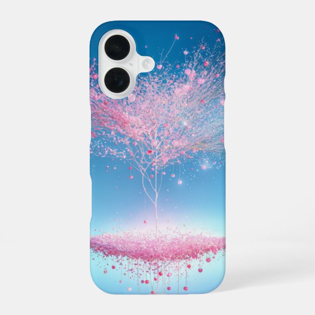Funda Para iPhone 16 Floating Cherry Blossom Tree & Light Phone Case (Reverso )