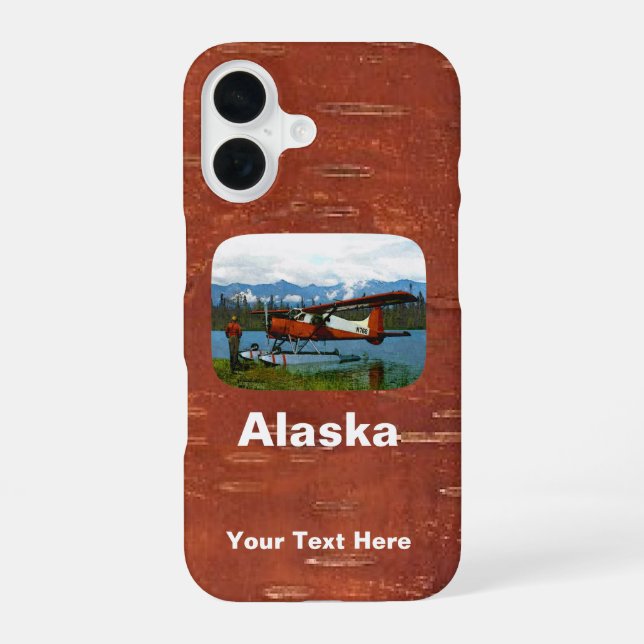 Funda Para iPhone 16 Floatplane De Havilland Beaver - Alaska (Reverso )
