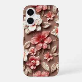 Funda Para iPhone 16 Flor 3D Colorida