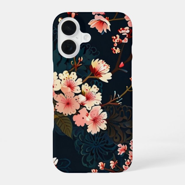 FUNDA PARA iPhone 16 FLOR DE CEREZO (Reverso )