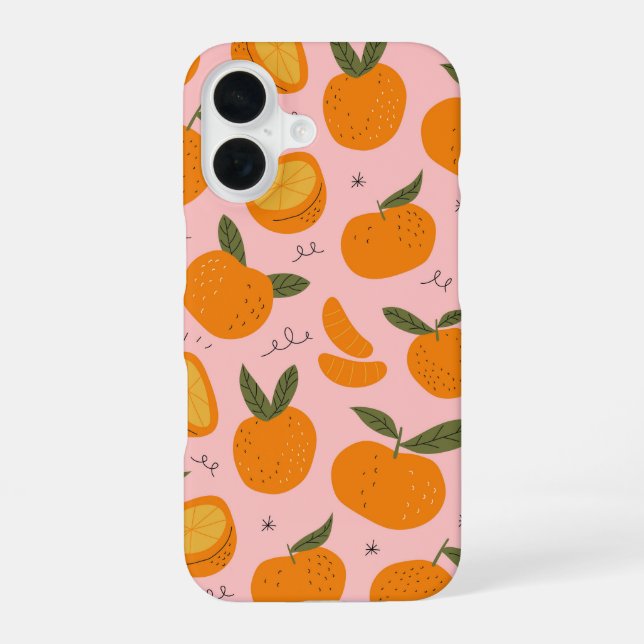 Funda Para iPhone 16 Flor de Cítrico (Reverso )