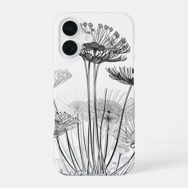 Funda Para iPhone 16 Flor de encaje (Reverso )