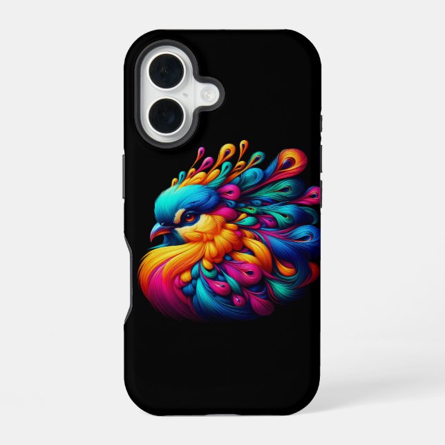 Funda Para iPhone 16 Flor de Fénix (Reverso )