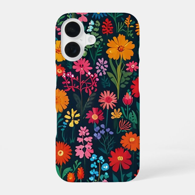FUNDA PARA iPhone 16 FLOR DEL JARDÍN (Reverso )