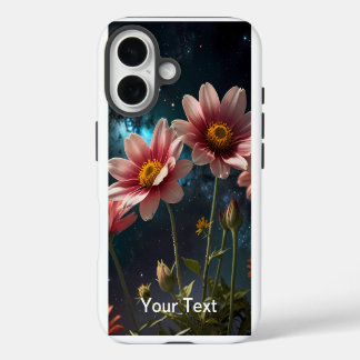 Funda Para iPhone 16 Flor en el espacio exterior florece naturaleza y v