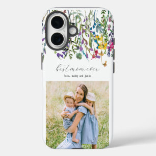 Funda Para iPhone 16 Flor silvestre mejor foto de mamá de la historia