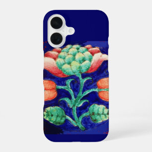 Funda Para iPhone 16 FLORAL , azul rosa verde