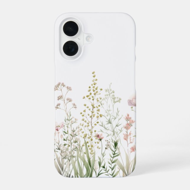 funda para iPhone 16 floral simple (Reverso )