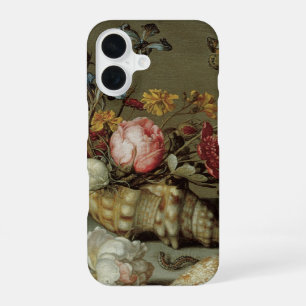 Funda Para iPhone 16 Flores, conchas e insectos Balthasar van der Ast