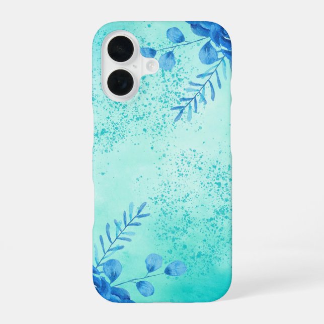 Funda Para iPhone 16 Flores de acuarela de cereza (Reverso )