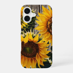 Funda Para iPhone 16 Flores De Campo Rústico En La Impresión De Barnboa