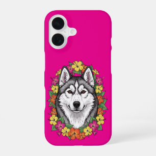 Funda Para iPhone 16 Flores de Connecticut Dog y Coloridas Mirablis