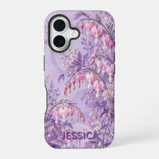 Funda Para iPhone 16 Flores de Corazón Sangrante Personalizadas (Reverso )