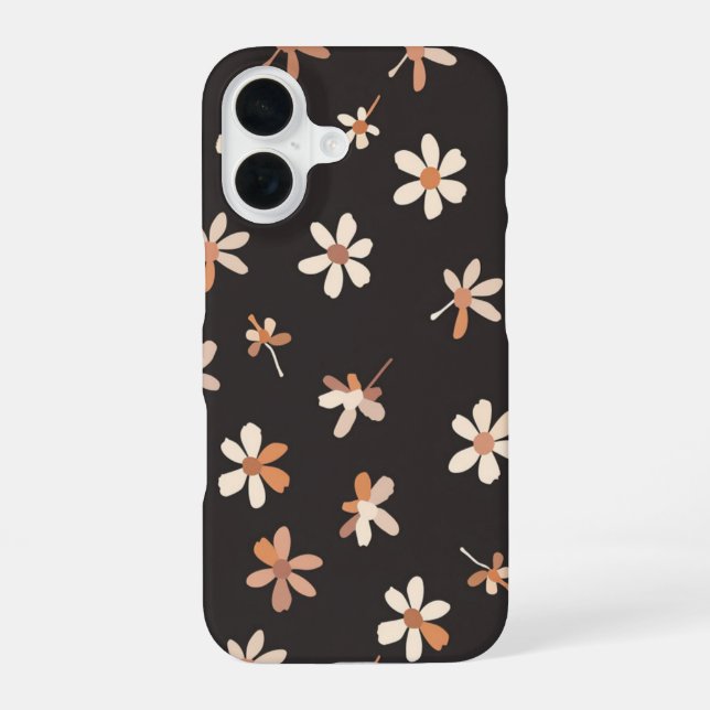 Funda Para iPhone 16 Flores de Melocotón (Reverso )