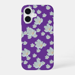 Funda Para iPhone 16 Flores De Morado