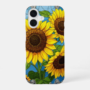 Funda Para iPhone 16 Flores de sol vibrantes