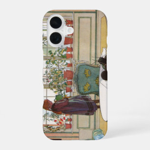 Funda Para iPhone 16 Flores en el alféizar de Carl Larsson