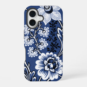 Funda Para iPhone 16 Flores Fantásticas (Azul) Arte Refinado