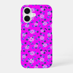 Funda Para iPhone 16 Flores Florales Rosa Fucsia 4Sophia