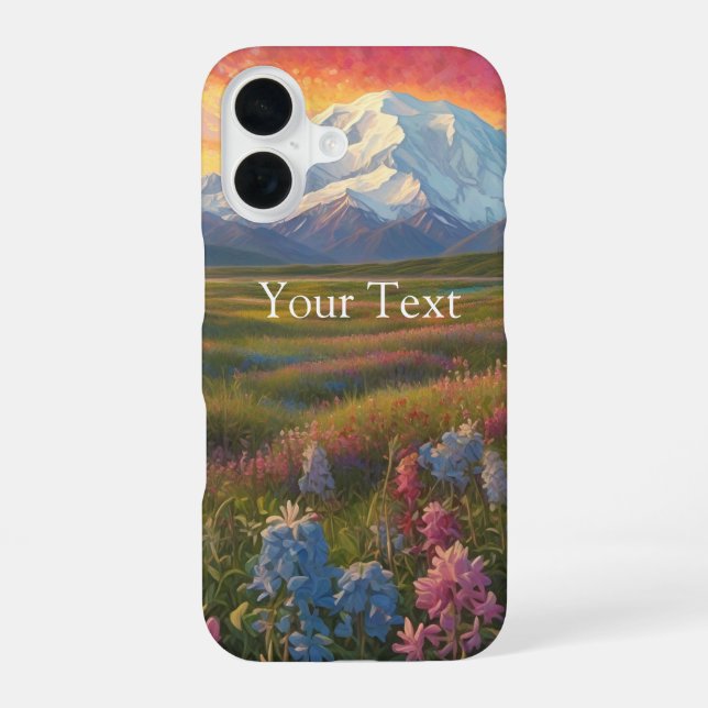Funda Para iPhone 16 Flores silvestres de Denali (Reverso )