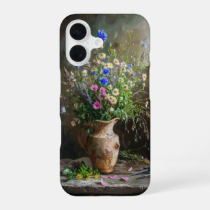 Funda Para iPhone 16 Flores Silvestres en Cerámica