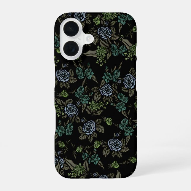 Funda Para iPhone 16 Flores verdes de la Tierra (Reverso )