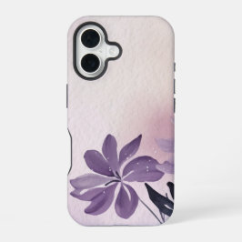 Funda Para iPhone 16 Flox Rastrero Púrpura Floral Abstracto